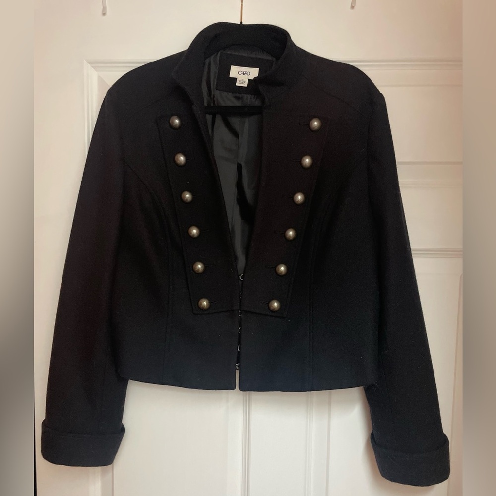 Women's Black Military Style Jacket